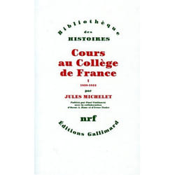 Cours au collège de France (1838-1851) Tome 1-1838-1844