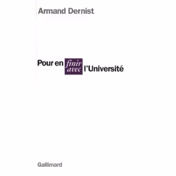 ISBN Pour en finir avec l'Université, Français, 112 pages