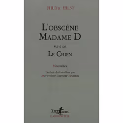 ISBN L'Obscene Madame D ; Le Chien, Littérature, Français