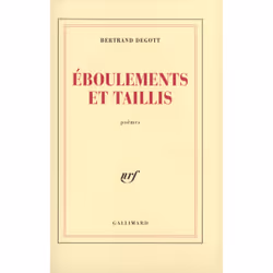 ISBN Éboulements et taillis, Français, 96 pages