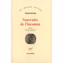 ISBN Souvenirs de l'inconnu, Français, 136 pages
