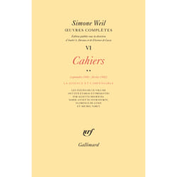 Oeuvres completes Tome 6 : Cahiers (septembre 1941 - fevrier 1942)