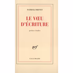ISBN Le Vœu d'écriture, Français, 176 pages