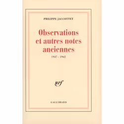 ISBN Observations et autres notes anciennes, Français, 136 pages