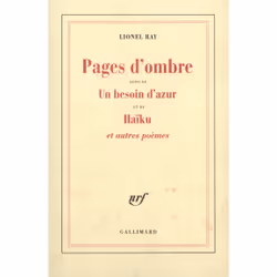 ISBN Pages d'ombre, Français, 168 pages