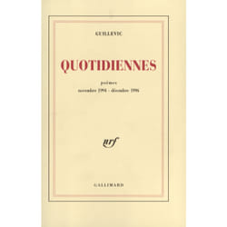 Quotidiennes : Poèmes (novembre 1994 - décembre 1996)