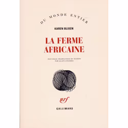 ISBN La Ferme Africaine, Littérature, Français, Livre broché