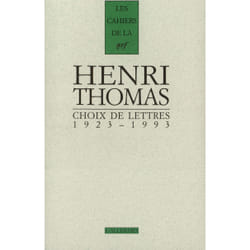 Les cahiers de la NRF : choix de lettres - 1923-1993