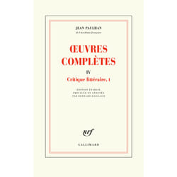 Oeuvres complètes Tome 4 - critique littéraire Tome 1