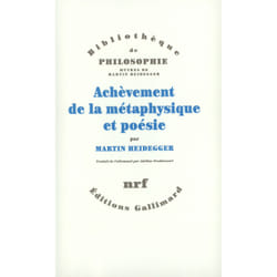 Achèvement de la métaphysique et poésie