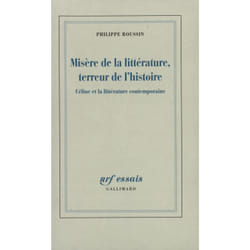 ISBN Misère de la littérature, terreur de l'histoire