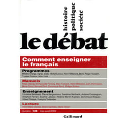 Revue le débat n.135 - comment enseigner le français - mai-août 2005