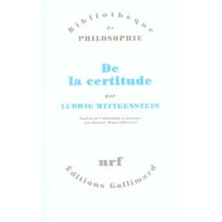 DE LA CERTITUDE, Wittgenstein Ludwig