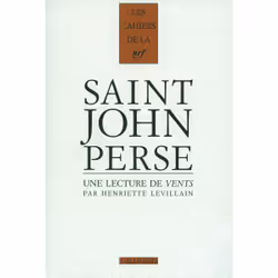 ISBN Une lecture de «Vents» de Saint-John Perse, Français, 272 pages