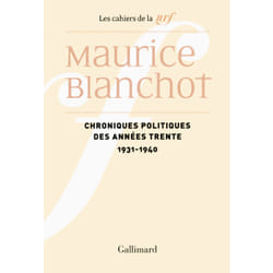 Les cahiers de la NRF : chroniques politiques des années 30