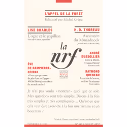 ISBN La Nouvelle Revue Française, Français, 160 pages
