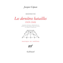 Registres VIII - les dernières batailles (1929-1949)