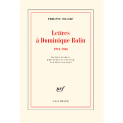 Lettres à Dominique Rolin (1981-2008)