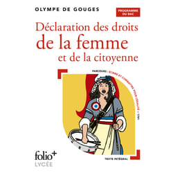 Déclaration des droits de la femme et de la citoyenne - bac 2022