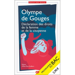 Déclaration des droits de la femme et de la citoyenne - Bac 2024 - Parcours : écrire et combattre pour l'égalité (Poche)