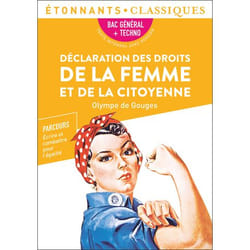 Déclaration des droits de la femme et de la citoyenne - Bac 2024 - Parcours : écrire et combattre pour l'égalité (Poche)