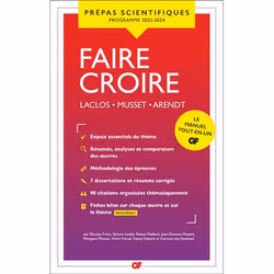 ISBN Faire croire - Prépas scientifiques 2024, 336 pages