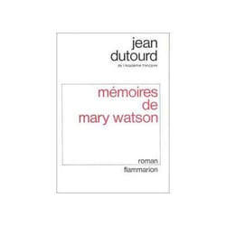Flammarion Mémoires de Mary Watson livre Littérature Français