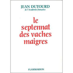 Flammarion Le Septennat des vaches maigres livre Littérature Français