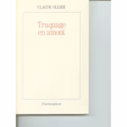Flammarion Truquage en amont, Littérature, Français, Livre broché, 192 pages
