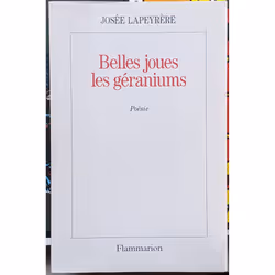 Flammarion Belles joues les géraniums, poésie, Français, Livre broché, 128 pages