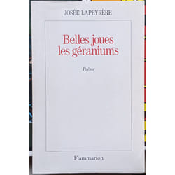 Flammarion Belles joues les géraniums livre poésie Français
