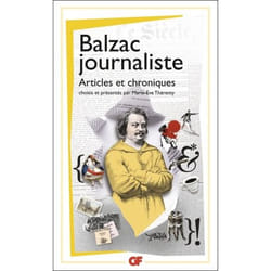Flammarion Balzac journaliste livre Littérature Français