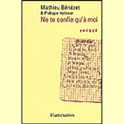 Flammarion Ne te confie qu’à moi livre poésie Français
