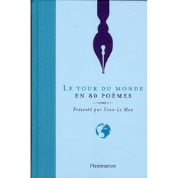 Flammarion Le Tour du monde en 80 poèmes livre Littérature Français