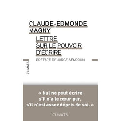 Flammarion Lettre sur le pouvoir d'écrire livre Littérature Français