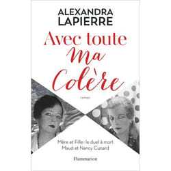 Flammarion Avec toute ma colère livre Littérature Français