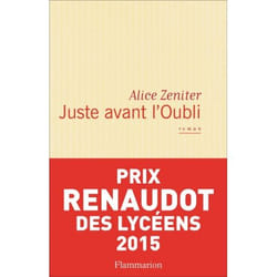 Flammarion Juste avant l’oubli livre Littérature Français