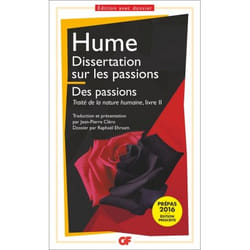 Traité de la nature humaine - Dissertation sur les passions - Les passions (Broché)