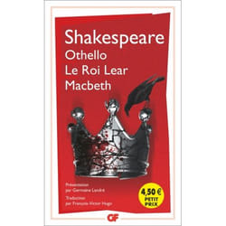 Flammarion Othello – Le roi Lear – Macbeth livre fiction litéraire Français