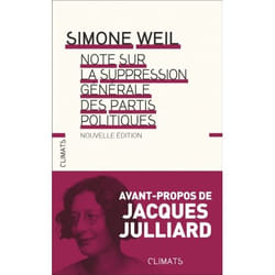 Note sur la suppression générale des partis politiques