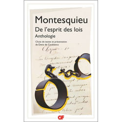 De l'esprit des lois - Anthologie (Poche)