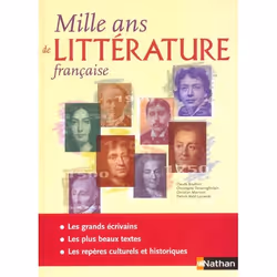 ISBN Mille Ans Litterat Francaise, histoire, Français