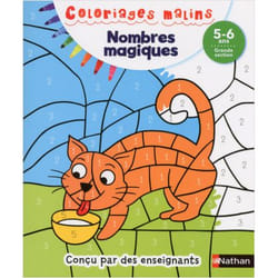 Nombres magiques GS 5/6 ans - Coloriages malins (Broché)