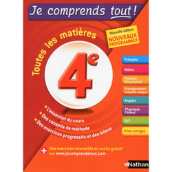 ISBN Je comprends tout - Tout en un 4ème : Le livre de Pierre-Alain Chiffre, Collectif