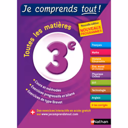 ISBN Je comprends tout - Tout en un 3ème : Le livre de Collectif, Céline Mimouni, Éducatif, 328 pages