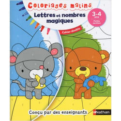 Coloriages malins Duo Lettres et nombres magiques PS