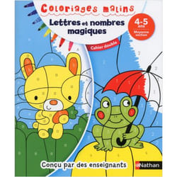 Coloriages malins Duo Lettres et nombres magiques MS (Broché)