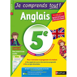 Je comprends tout ! Anglais 5E (Broché)