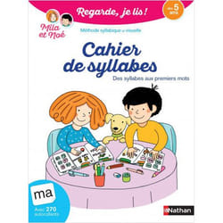 Cahier de syllabes dès 5 ans - Regarde, je lis ! (Broché)