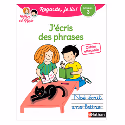ISBN Cahier effaçable J'écris des phrases - niveau 3 avec Mila et Noé : Le livre de Nathalie Desforges, Eric Battut, Marion P ...